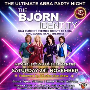 The Bjorn Identity Abba Tribute Live Mitchelstown Leisure Centre